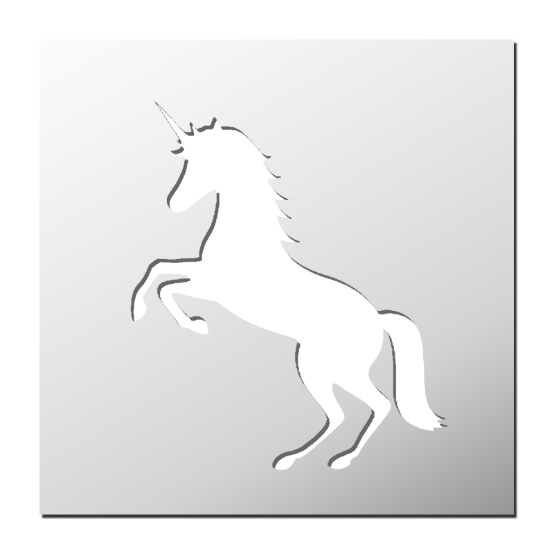 Pochoir Licorne