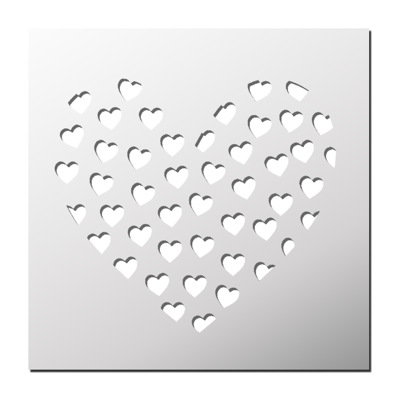 Pochoir Coeur