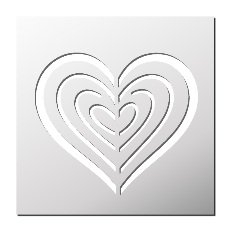 Pochoir Coeur
