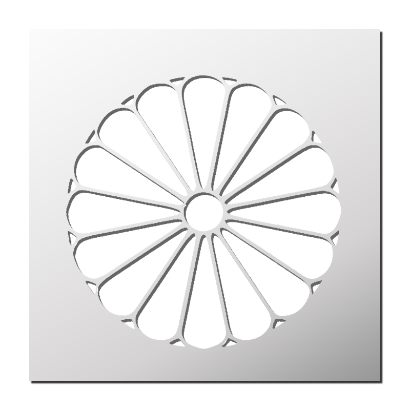 Pochoir Sceau impérial du Japon