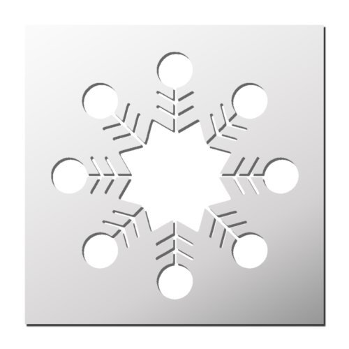 Pochoir Etoile de neige | Le Monde du Pochoir