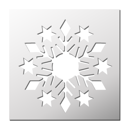 Pochoir Etoile de neige | Le Monde du Pochoir