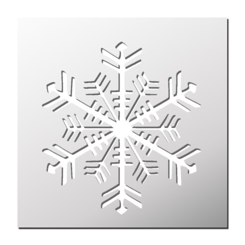 Pochoir Flocon de neige | Le Monde du Pochoir