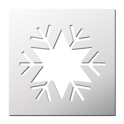 Pochoir Flocon de neige | Le Monde du Pochoir