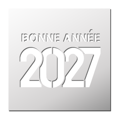 Pochoir Bonne Année 2027 | Le Monde du Pochoir