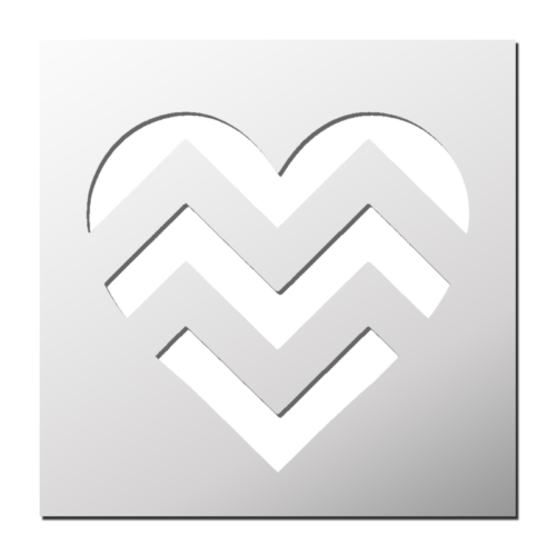 Pochoir Coeur | Le Monde du Pochoir