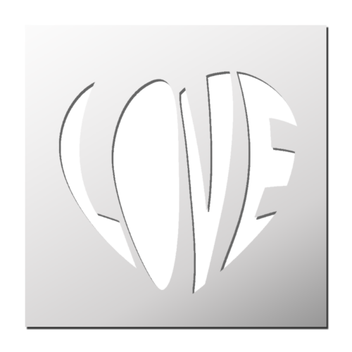 Pochoir LOVE | Le Monde du Pochoir