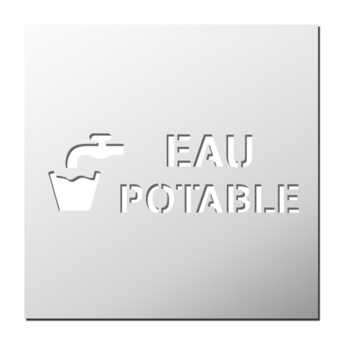 Pochoir Eau potable | Le Monde du Pochoir
