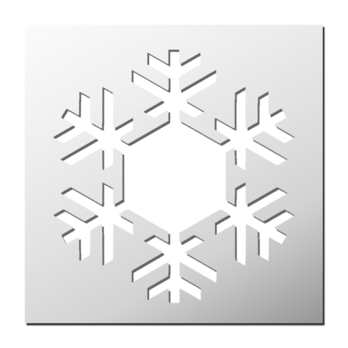 Pochoir Etoile de neige | Le Monde du Pochoir