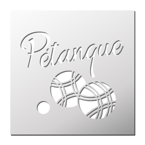 Pochoir Pétanque | Le Monde du Pochoir