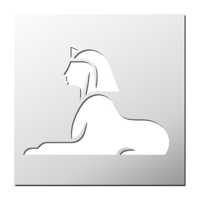 Pochoir Sphinx | Le Monde du Pochoir