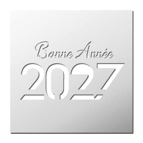Pochoir Bonne Année 2027 | Le Monde du Pochoir