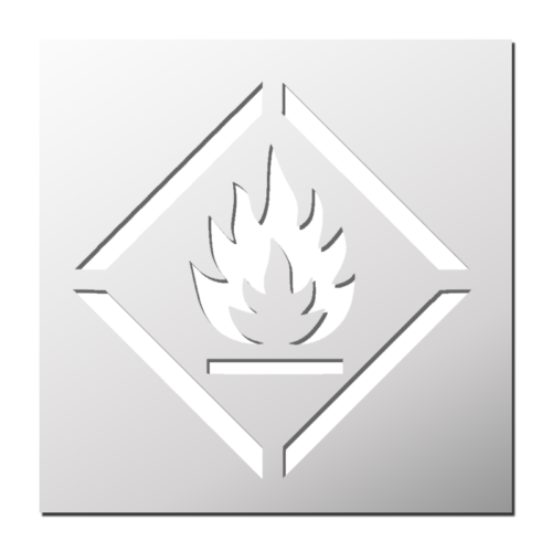 Pochoir Inflammable | Le Monde du Pochoir