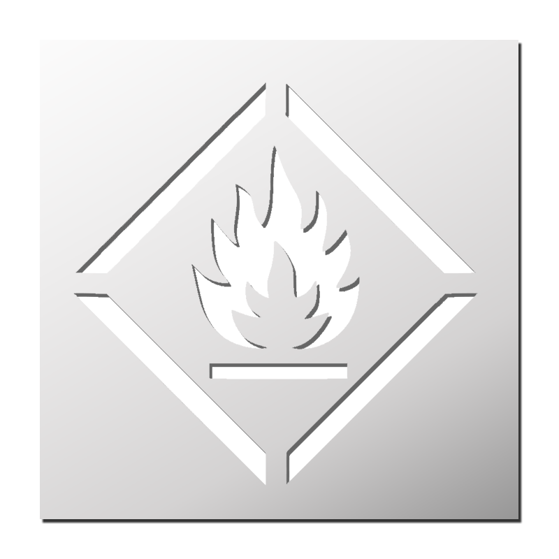 Pochoir Inflammable | Le Monde du Pochoir