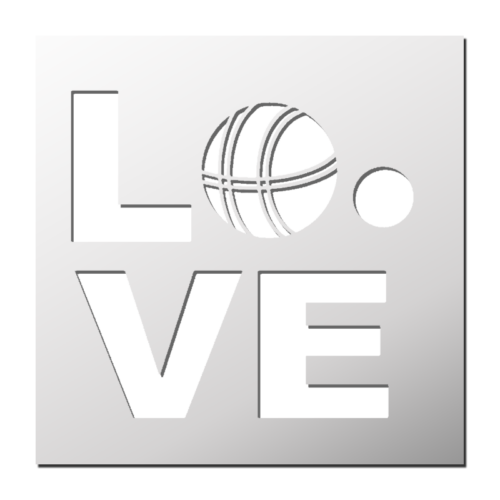 Pochoir Love Pétanque | Le Monde du Pochoir