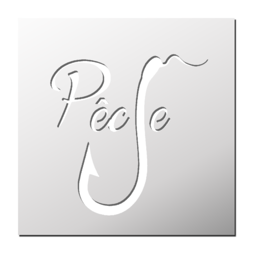 Pochoir Pêche | Le Monde du Pochoir