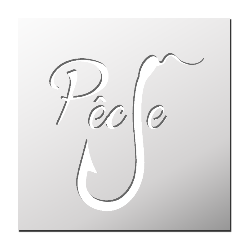Pochoir Pêche | Le Monde du Pochoir