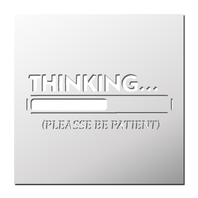 Pochoir Thinking... | Le Monde du Pochoir