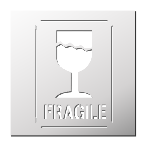 Pochoir Fragile | Le Monde du Pochoir