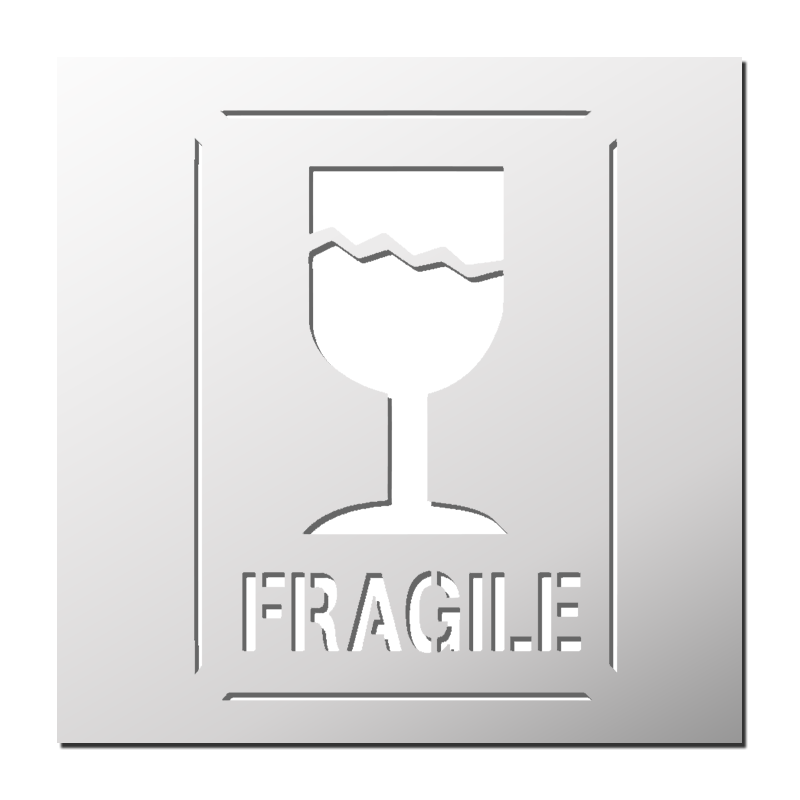 Pochoir Fragile | Le Monde du Pochoir