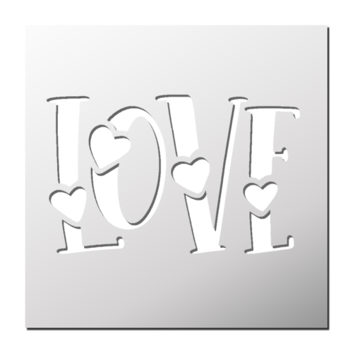 Pochoir LOVE | Le Monde du Pochoir